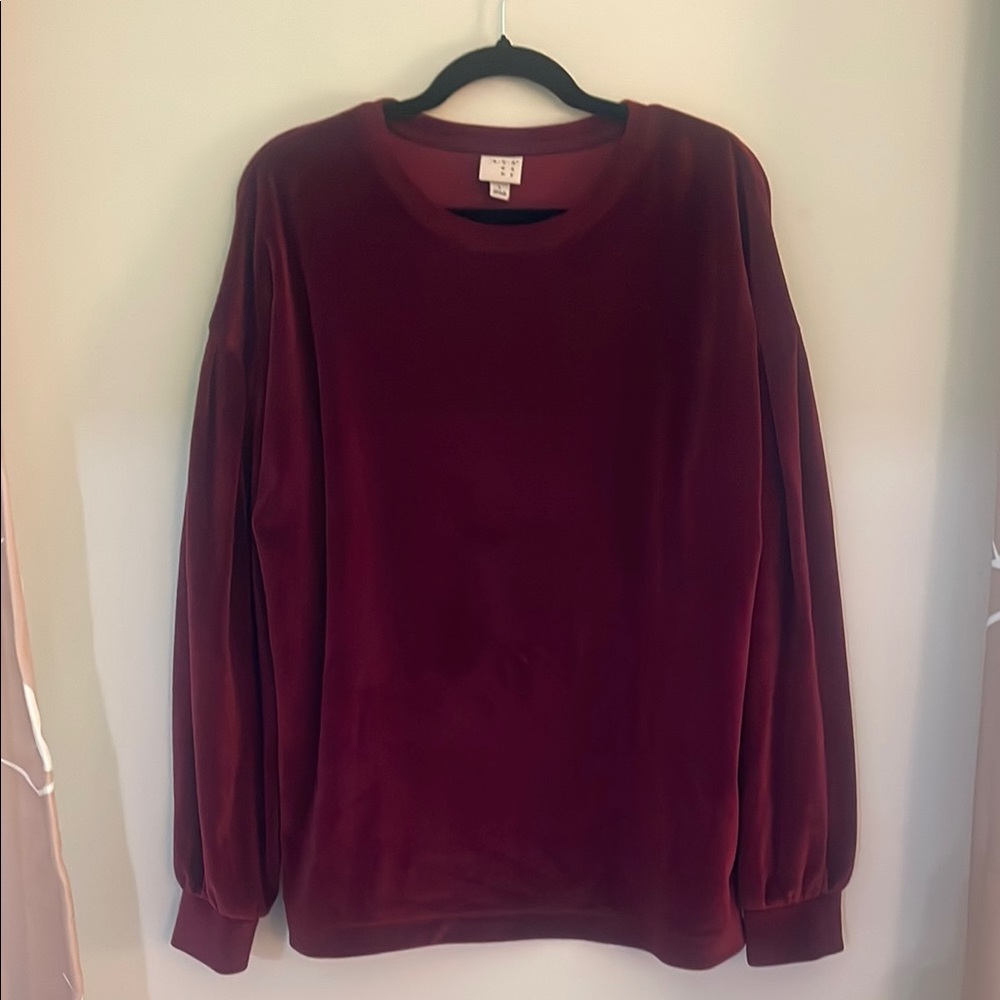 Velvet Burgundy Top